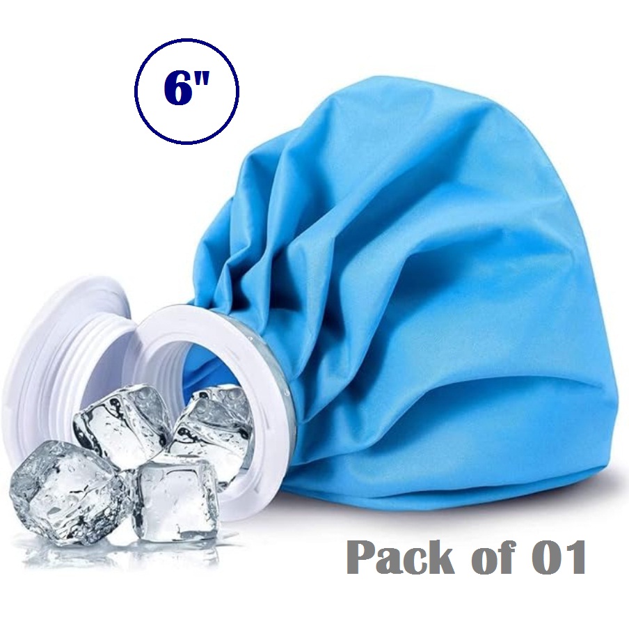 Hot and Cold Reusable Ice Bag for Pain Relief Hot/Cold Water Bag for Pain Relief Ideal for Men and Women 1 Piece (Size- 15 CMS/ 6 Inches-Multicolor Print)